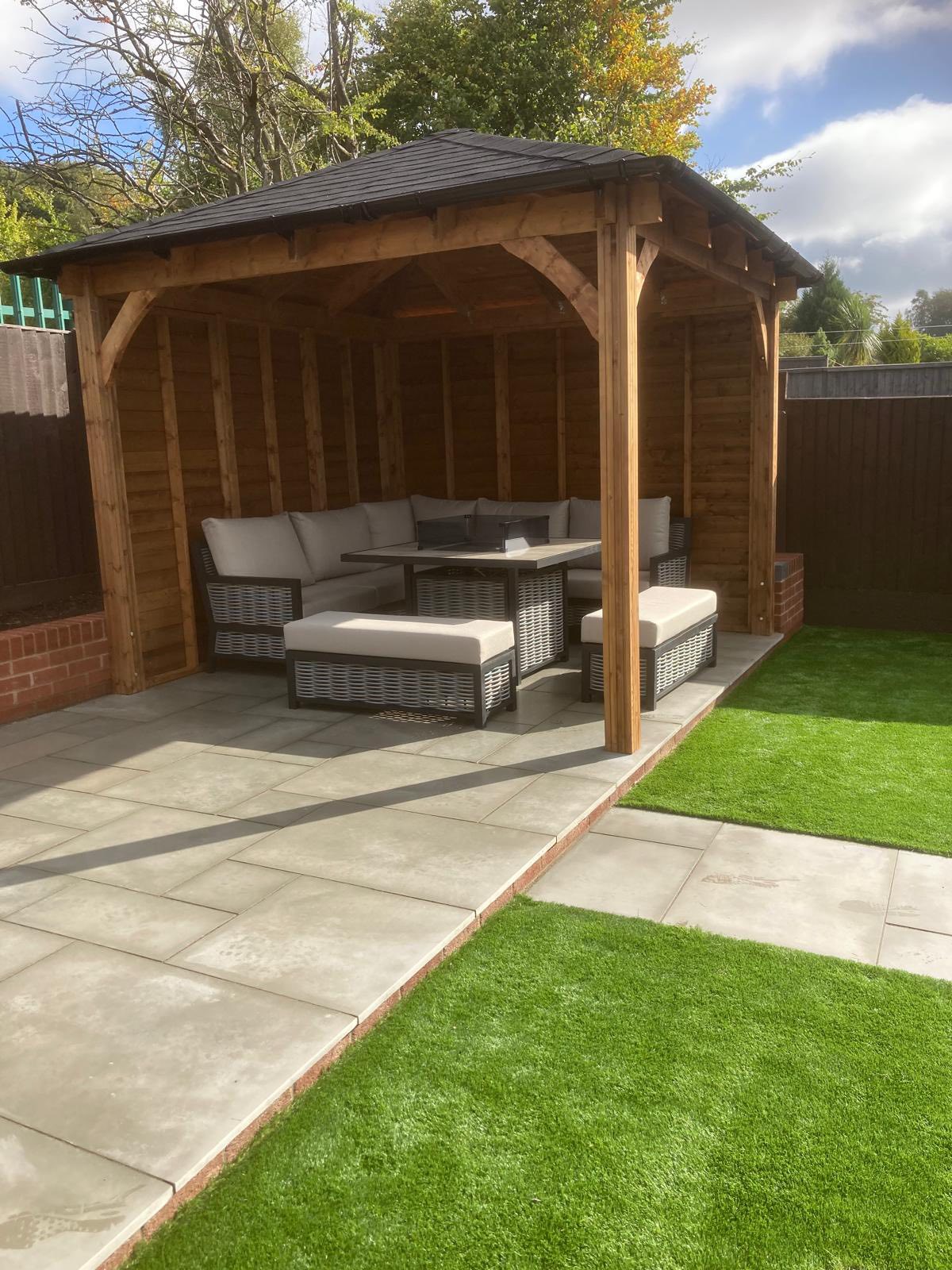 New patio installation in Kearsley