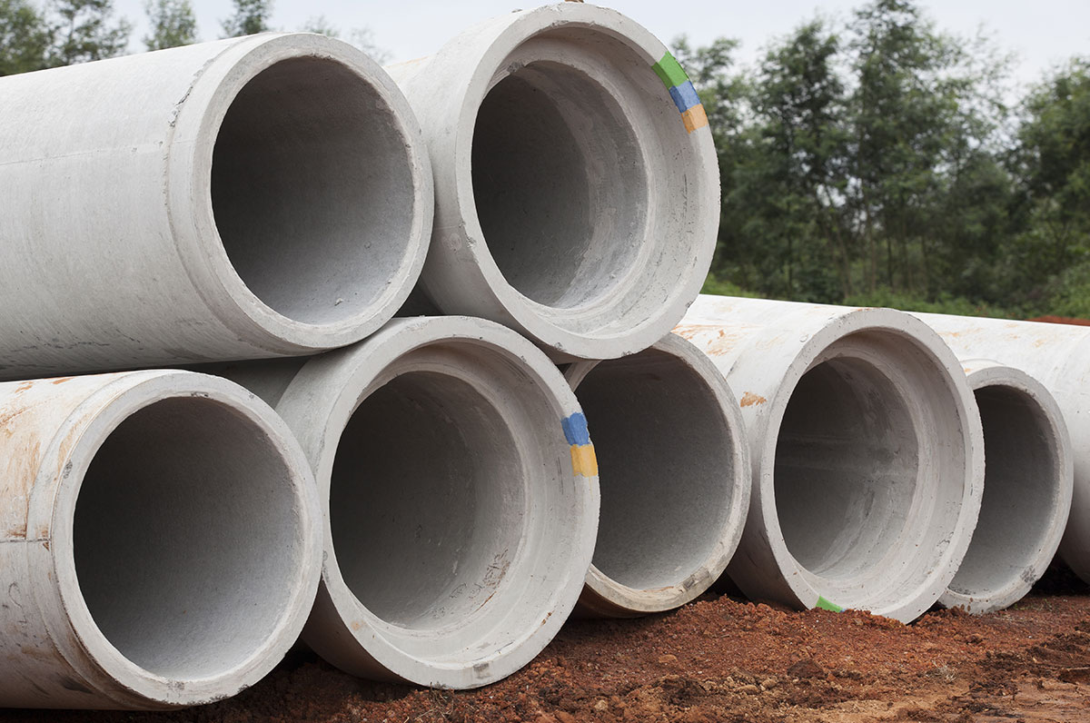 Concrete pipes for drainage