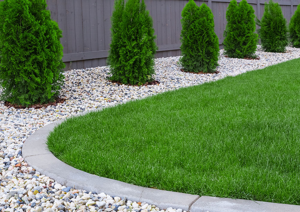 Alt: Complete outdoor makeover with paving and planting in Kearsley